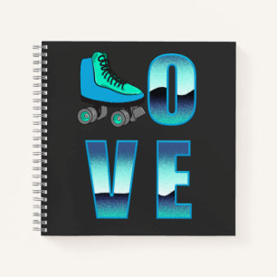 Love Patinage Carnet Journal à deux côtés