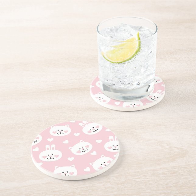 Love Pattern 2 Coaster (Side)