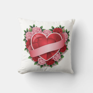 LOVE PATTERN Throw Pillows 