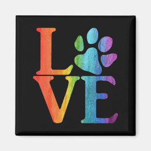 Love Paw Classic Rainbow Magnet