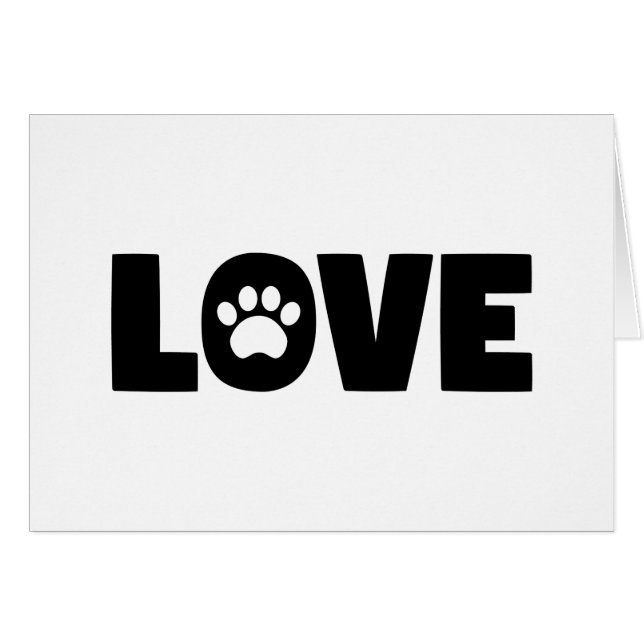 Love Paw Print (Front Horizontal)