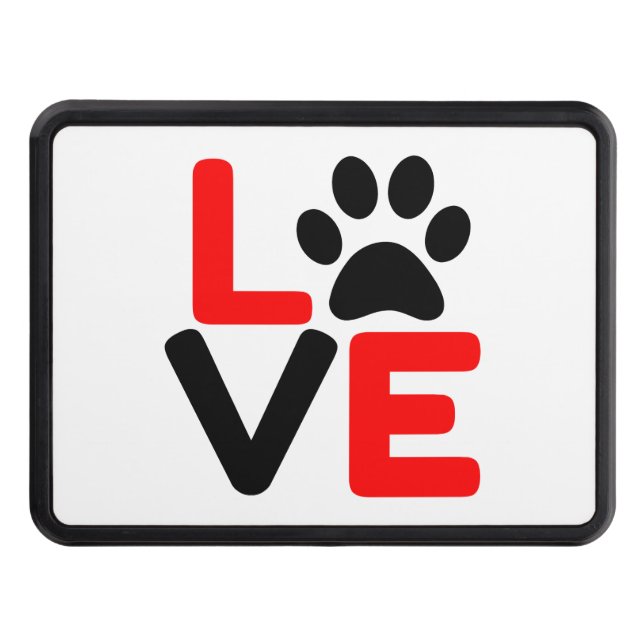 LOVE PAW TRAILER HITCH COVER (Front)