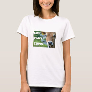 Love Peace Cows (light) T-Shirt
