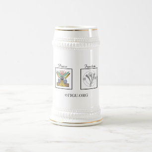 Love Peace Freedom Harmony Beer Stein