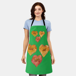 LOVE, PEACE, JOY Hearts Apron