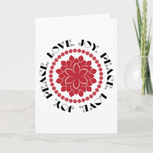 Love, Peace, Joy III Holiday Card