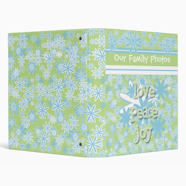 Love, Peace, Joy Photo Book Binder (Background)