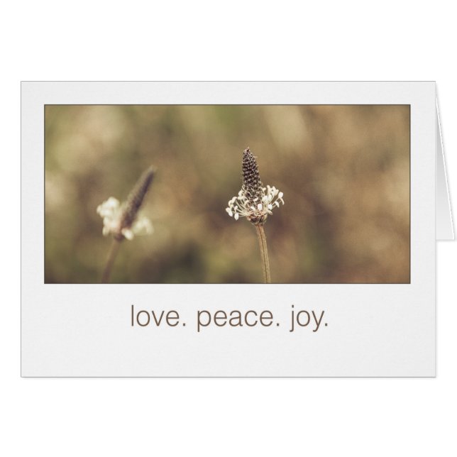 Love. Peace. Joy. Wildflowers. (Front Horizontal)