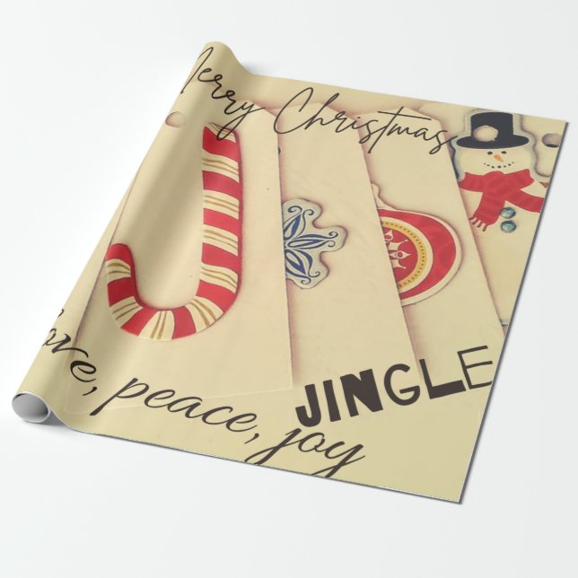 love peace joy wrapping paper (Unrolled)