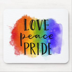 Love Peace Pride Mouse Pad