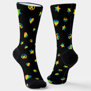 Love Peace Pride Rainbow Socks