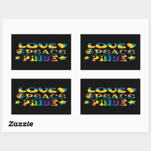 Love Peace Pride Sticker