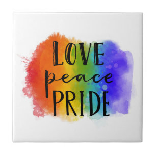 Love Peace Pride Tile