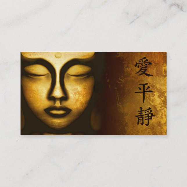 love peace serenity business card (Front)