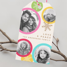 Love peace snowflakes colourful photo holiday