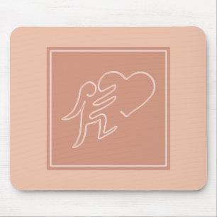 LOVE (PEACH) MOUSE PAD