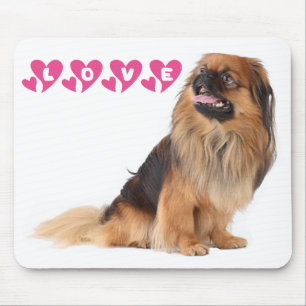 Love Pekingese Puppy Dog Mousepad
