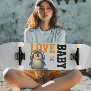 LOVE × PENGUIN - Custom スケートボード Skateboard