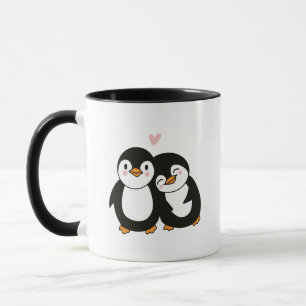 Love Penguin - Cute Romantic Animal Illustration Mug