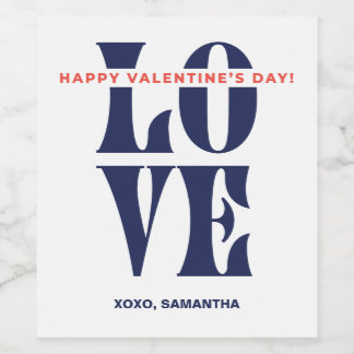 LOVE Personalized Wine Labels