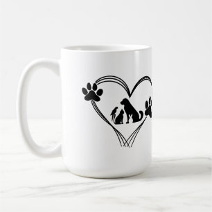 Love Pets paws Coffee Mug