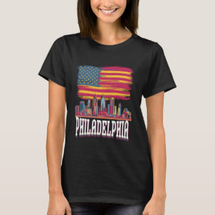 Love Philadelphia Skyline Downtown Cityscape Phill T-Shirt