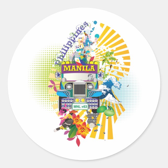 Love, Philippines Classic Round Sticker (Front)