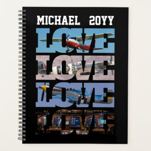 LOVE Photo Airplane, Aviation, Minimalist Planner