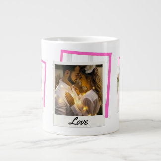 "Love"photo Collage Large Coffee Mug