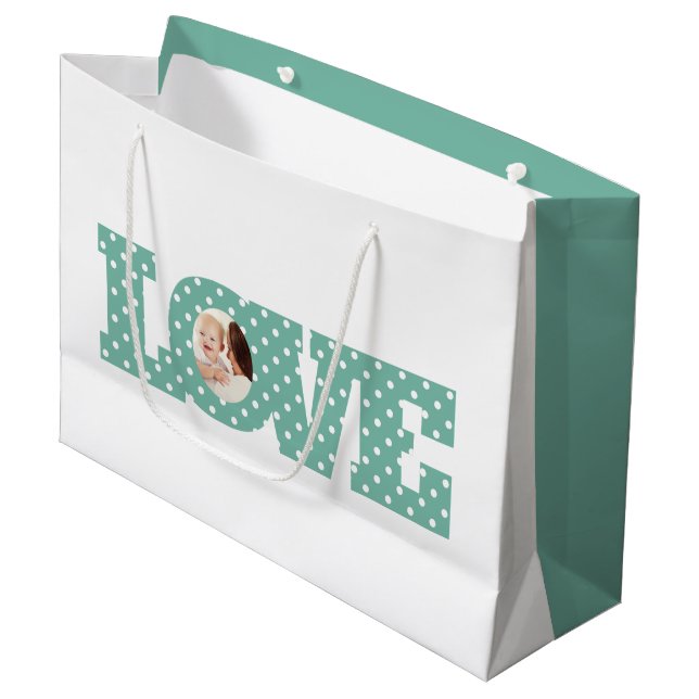 Love Photo Gift Bag (Front Angled)
