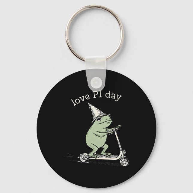 Love Pi Day Math Teacher Algebra Grade Teacher T F Keychain (Front)