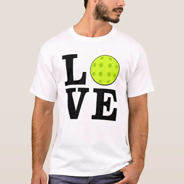 Love Picklebal - Black Text T-Shirt (Front)