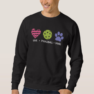 Love Pickleball Dogs Women Pickleball Player Cute Sweatshirt