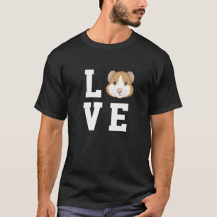 Love Pig Graphic Guinea Pig Owner Pet Cavy Animal T-Shirt