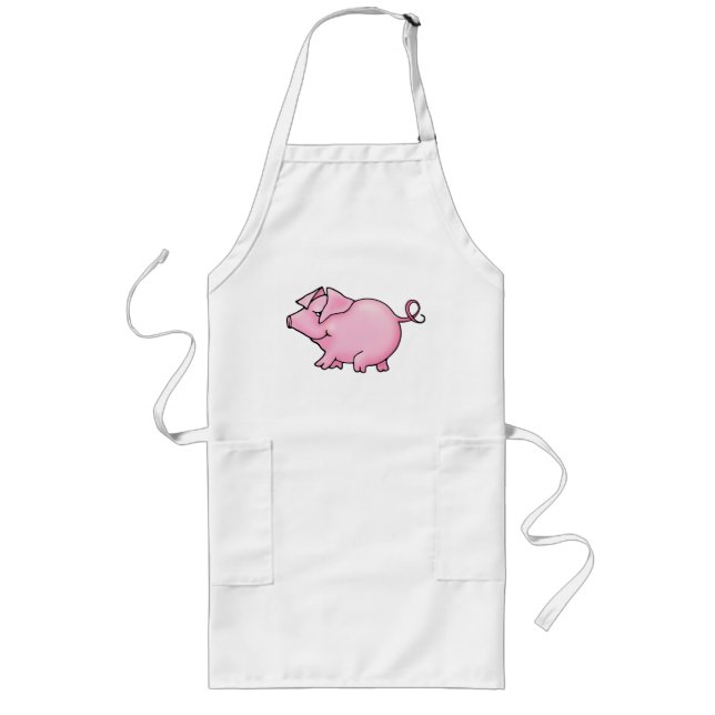 Love Piggy Long Apron (Front)