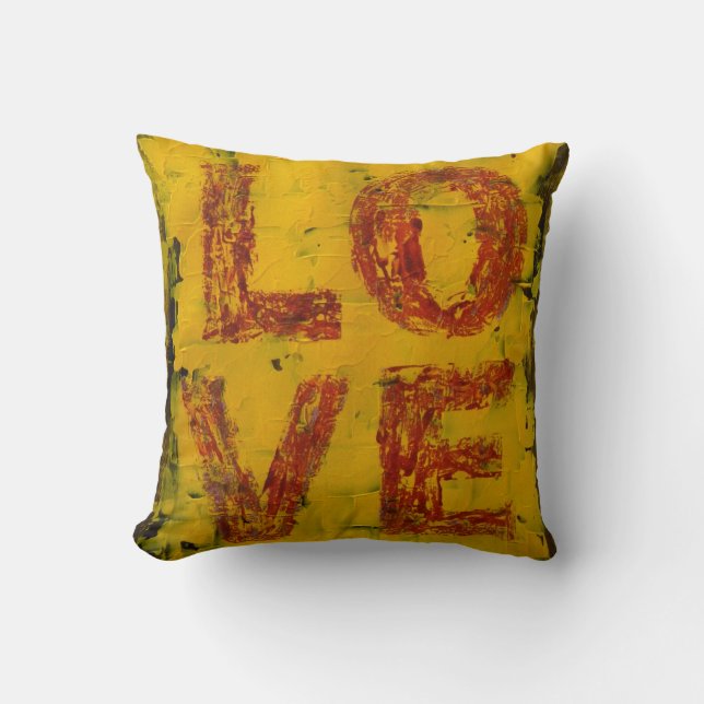 Love Pillow! Throw Pillow (Front)