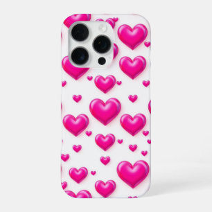 love pink heart pattern design phone covers