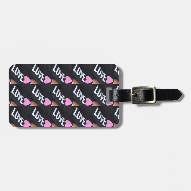 love pink heart tag (Front Horizontal)