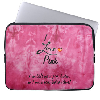 Love Pink Laptop Sleeve