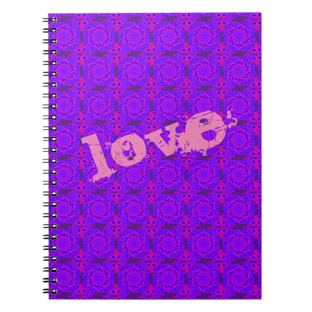 LOVE PINK MANDALA  NOTEBOOK (Front)