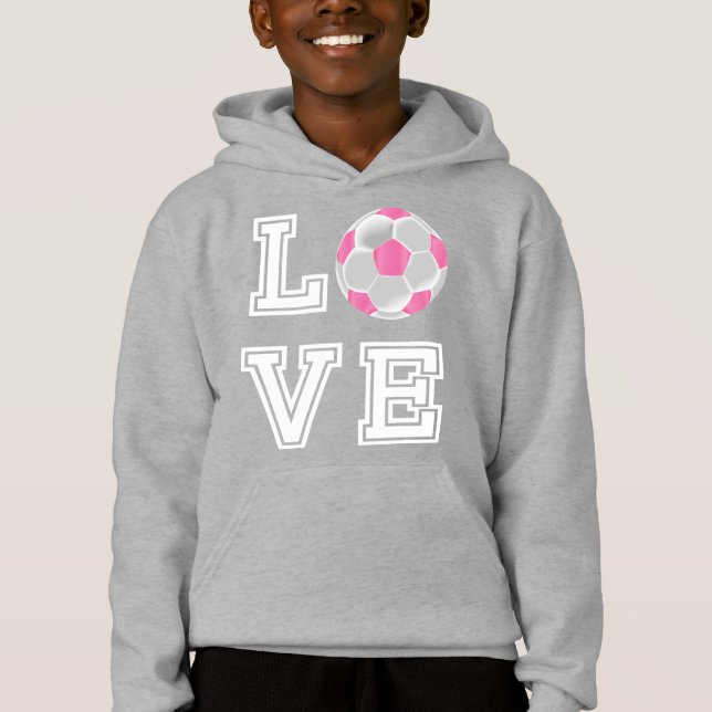 Love Pink Soccer Ball - Lettres blanches (Devant)