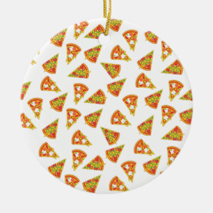 Love Pizza   Ceramic Ornament