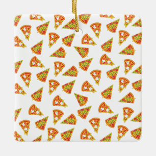 Love Pizza Ceramic Ornament
