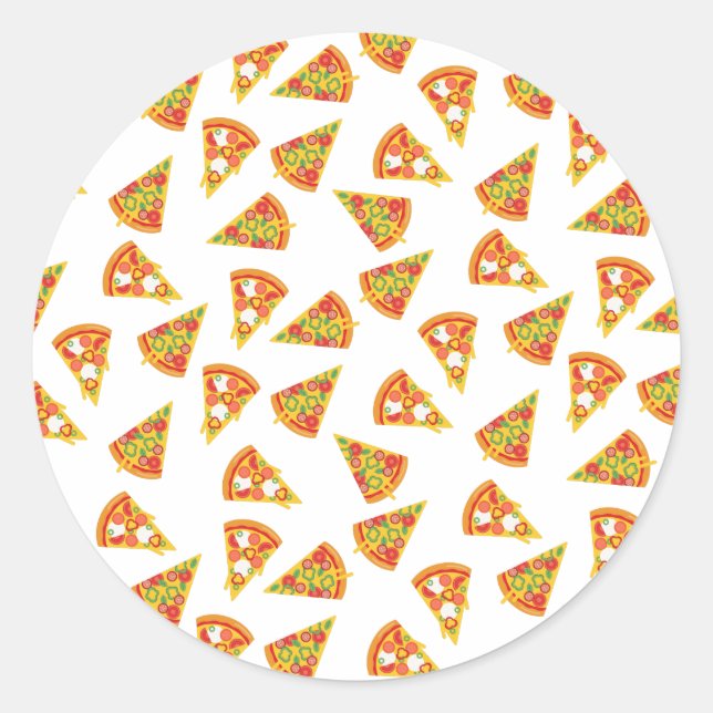 Love Pizza   Classic Round Sticker (Front)