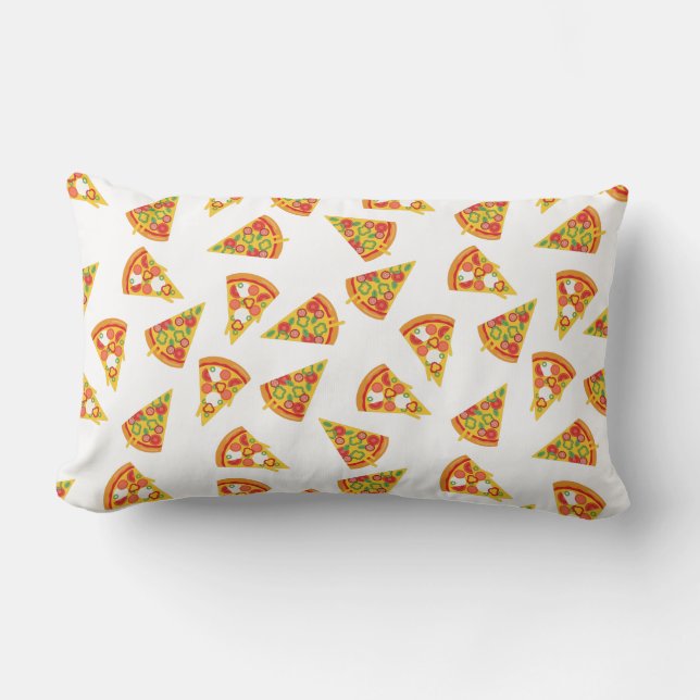 Love Pizza   Lumbar Pillow (Front)