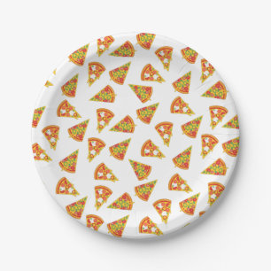 Love Pizza   Paper Plate