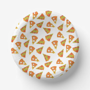 Love Pizza  Paper Plate