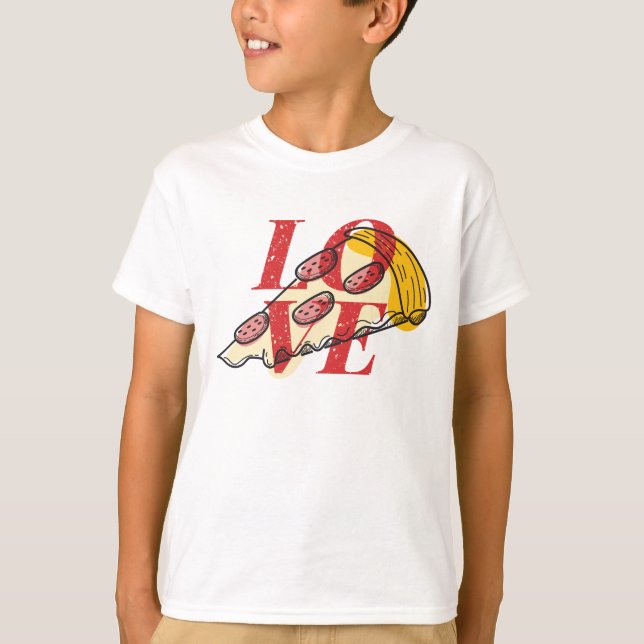 Love Pizza T-Shirt (Front)