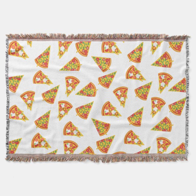 Love Pizza   Throw Blanket (Front)