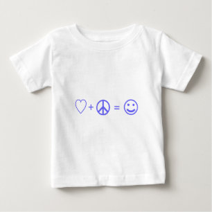 Love plus Peace equals Happiness Baby T-Shirt